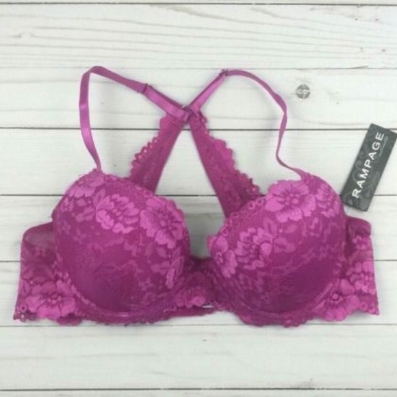 Rampage Other - Rampage Push Up Demi Bra Underwire Racer Back 41